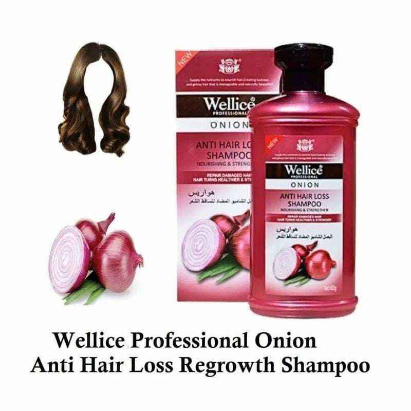 Wellice Onion Anti Hair Loss Shampoo – Strengthens & Promotes Hair Growth (400ml)